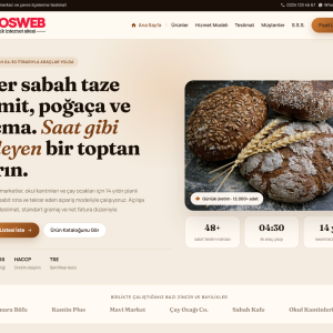 Fırın & Unlu Mamuller HTML Web Site Şablonu
